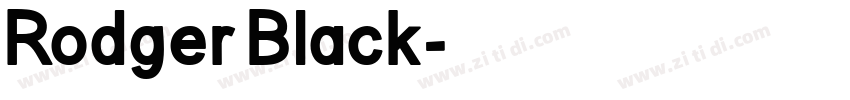 Rodger Black字体转换